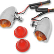 Load image into Gallery viewer, Mini Retro-Style Marker Light Kit - Amber/Red DragSpecialties 20-6053SBA/RH - Main Product View