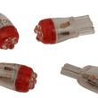 Load image into Gallery viewer, Mini Wedge LED Bulbs - Red DragSpecialties T10-4LEDR-HC - Main Product View