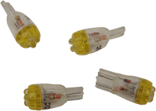 Load image into Gallery viewer, Mini Wedge LED Bulbs - White DragSpecialties T10-4LEDW-HC - Back View
