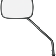 Load image into Gallery viewer, Mirror - Die-Cast - Side View - Long - Black - Left/Right DragSpecialties 302110BLK - Main Product View