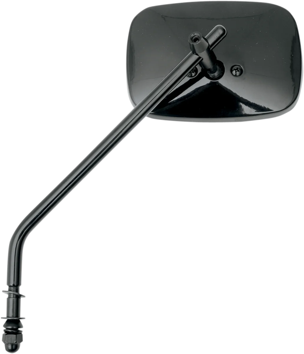 Mirror - Die-Cast - Side View - Long - Black - Left/Right DragSpecialties 302110BLK - Side View