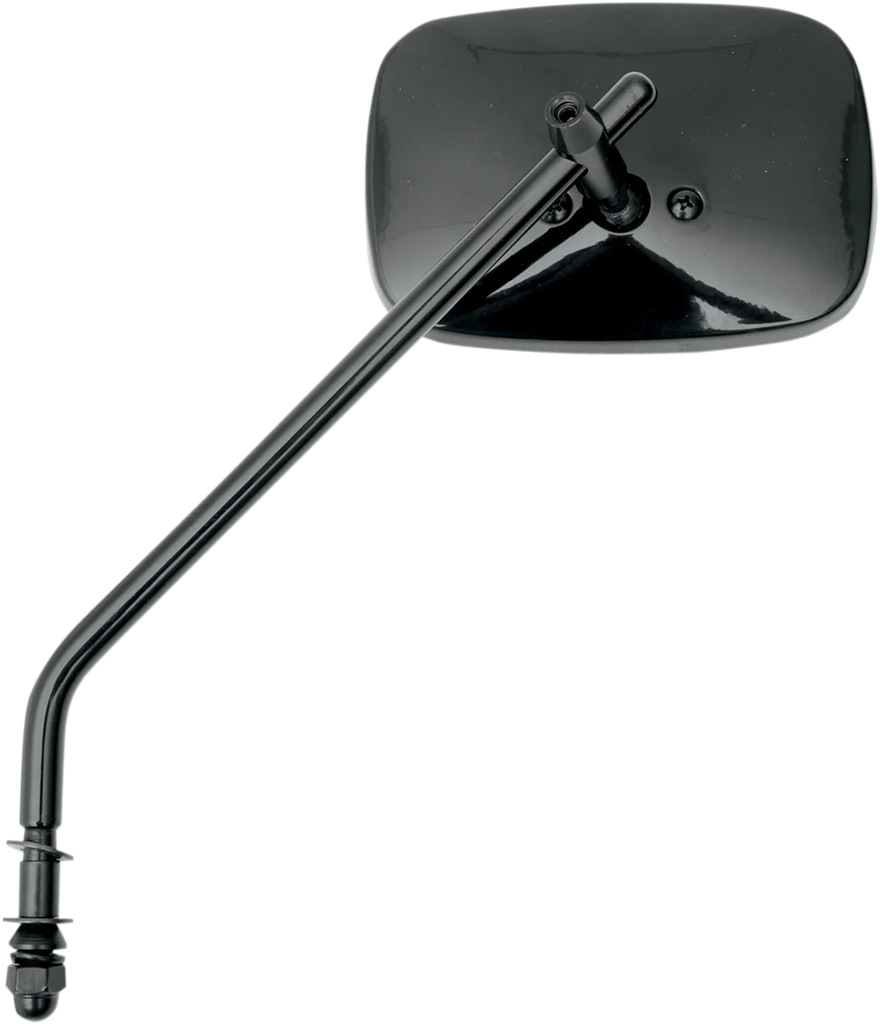 Mirror - Die-Cast - Side View - Long - Black - Left/Right DragSpecialties 302110BLK - Side View