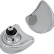 Load image into Gallery viewer, Mirror - Side View w/Blind Spot - Half-Moon - Chrome DragSpecialties 77303 - Main Product View