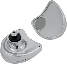 Load image into Gallery viewer, Mirror - Side View w/Blind Spot - Half-Moon - Chrome DragSpecialties 77303 - Main Product View