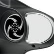 Load image into Gallery viewer, Mirror - Side View without Blind Spot - Half-Moon - Chrome DragSpecialties 77302 - Side View