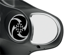 Load image into Gallery viewer, Mirror - Side View without Blind Spot - Half-Moon - Chrome DragSpecialties 77302 - Side View