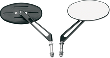 Load image into Gallery viewer, Mirror - Stealth I - Side View - Oval - Black DragSpecialties 06400287SC-3N - Detail View