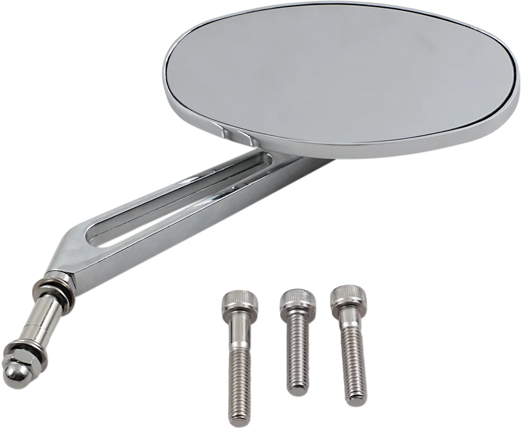 Mirror - Stealth I - Side View - Oval - Chrome DragSpecialties 302150-BC3N-BX2 - Main Product View