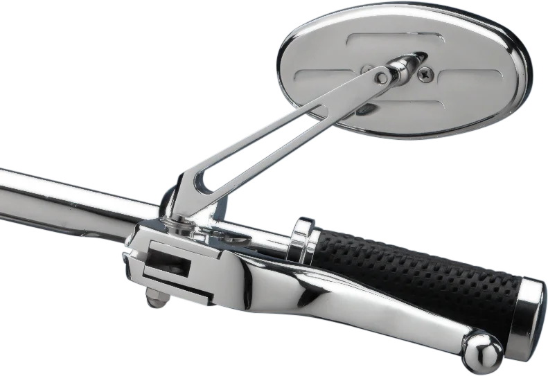 Mirror - Stealth I - Side View - Oval - Chrome DragSpecialties 302150-BC3N-BX2 - Side View