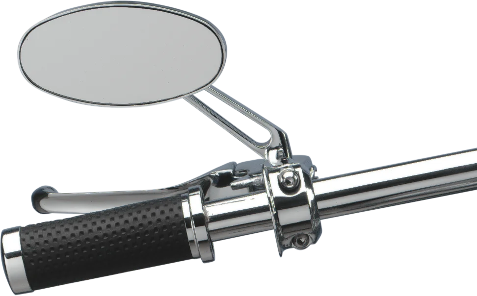 Mirror - Stealth I - Side View - Oval - Chrome DragSpecialties 302150-BC3N-BX2 - Back View