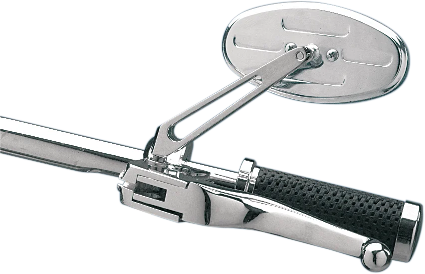 Mirror - Stealth I - Side View - Oval - Chrome DragSpecialties 302166-BC3N-BX2 - Main Product View