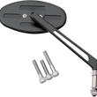 Load image into Gallery viewer, Mirror - Stealth II - Side View - Oval - Black DragSpecialties 06400288SC-3N - Side View