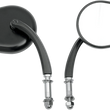 Load image into Gallery viewer, Mirror - Tear Drop - Black - Short Stem DragSpecialties 0640-0690 - Main Product View