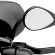 Load image into Gallery viewer, Mirror - Tear Drop - Black - Short Stem DragSpecialties 0640-0690 - Back View