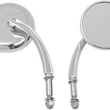Load image into Gallery viewer, Mirror - Tear Drop - Chrome - Short Stem DragSpecialties 0640-0688 - Main Product View