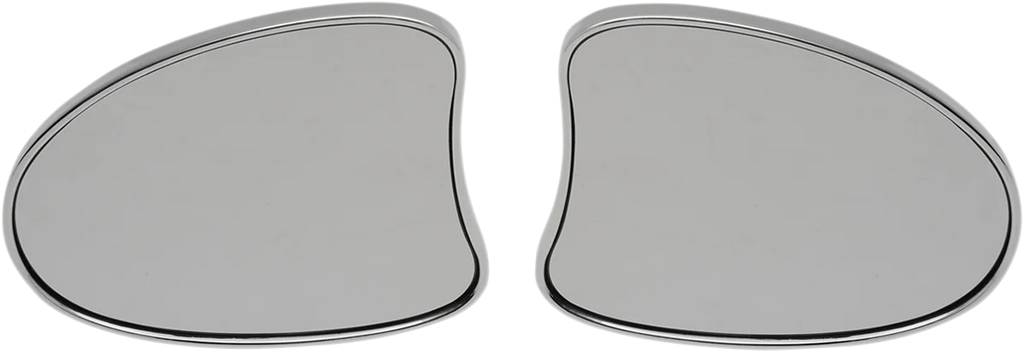 Mirrors - Side View - Deluxe - Teardrop - Chrome DragSpecialties 77886 - Main Product View