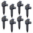 Load image into Gallery viewer, Mishimoto 00-09 Toyota Tundra 4.7L Ignition Coil - 8-Pack - Installation View