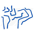 Load image into Gallery viewer, Mishimoto 01-05 Subaru WRX Blue Silicone Ancillary Hoses - Main Product View