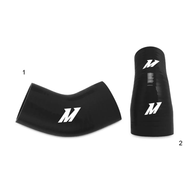 Mishimoto 01-07 Mitsubishi Lancer Evolution 7/8/9 Black Lower Intercooler Pipe Kit - Detail View