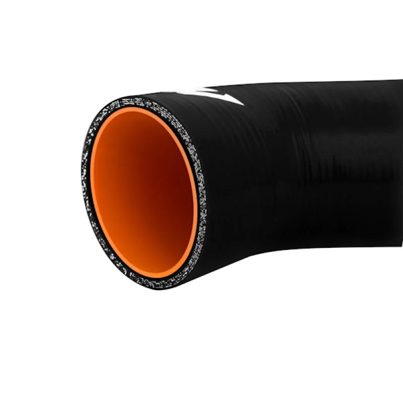 Mishimoto 01-07 Subaru WRX Silicone 76mm Airbox Hose - Black - Detail View