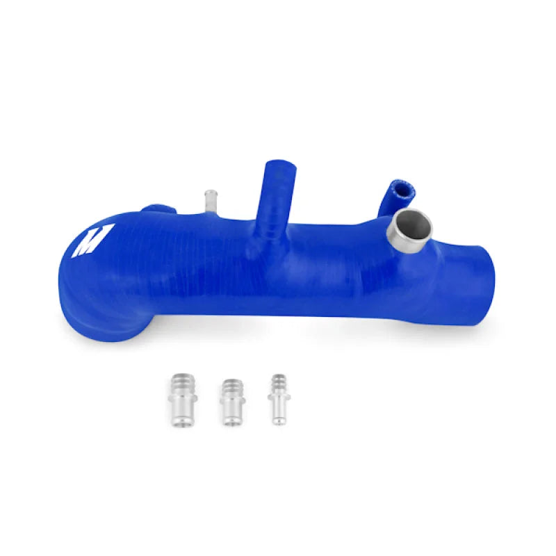 Mishimoto 01-07 Subaru WRX / WRX STI Blue Silicone Induction Hose - Side View
