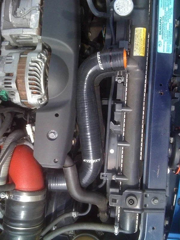 Mishimoto 01-07 Subaru WRX / WRX STI Red Silicone Hose Kit - Back View