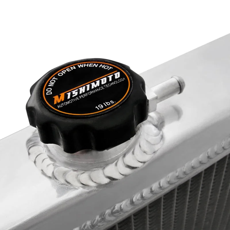 Mishimoto 01-07 Subaru WRX and STi Manual Aluminum Radiator - Back View