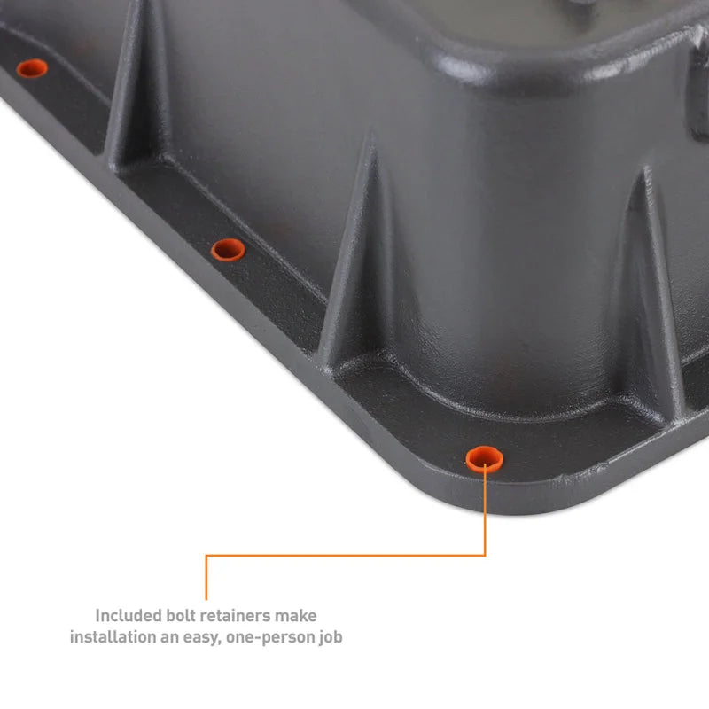 Mishimoto 01-19 Duramax Allison A1000 Transmission Pan Cast GR - Side View