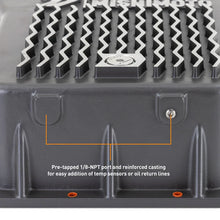 Load image into Gallery viewer, Mishimoto 01-19 Duramax Allison A1000 Transmission Pan Cast GR - Installation View