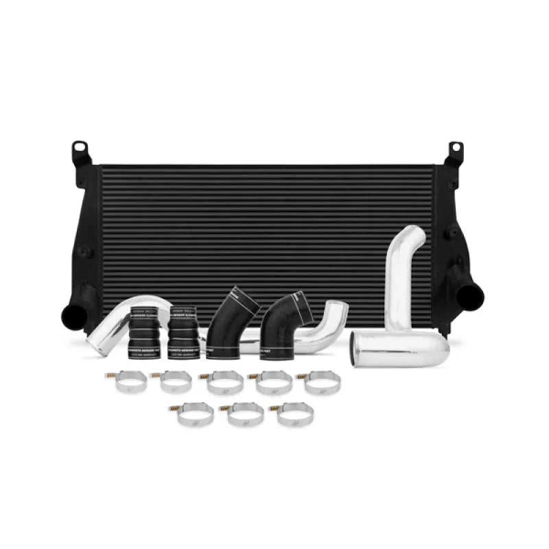 Mishimoto 02-04.5 Chevrolet 6.6L Duramax Intercooler Kit w/ Pipes (Black) - Main Product View