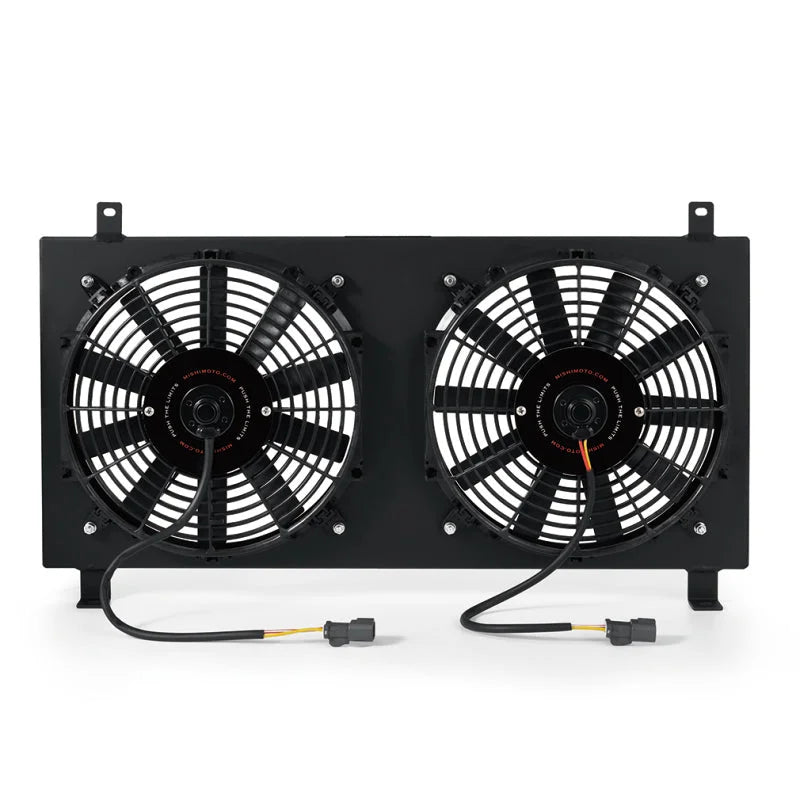 Mishimoto 02-06 Acura RSX Aluminum Fan Shroud Black - Main Product View