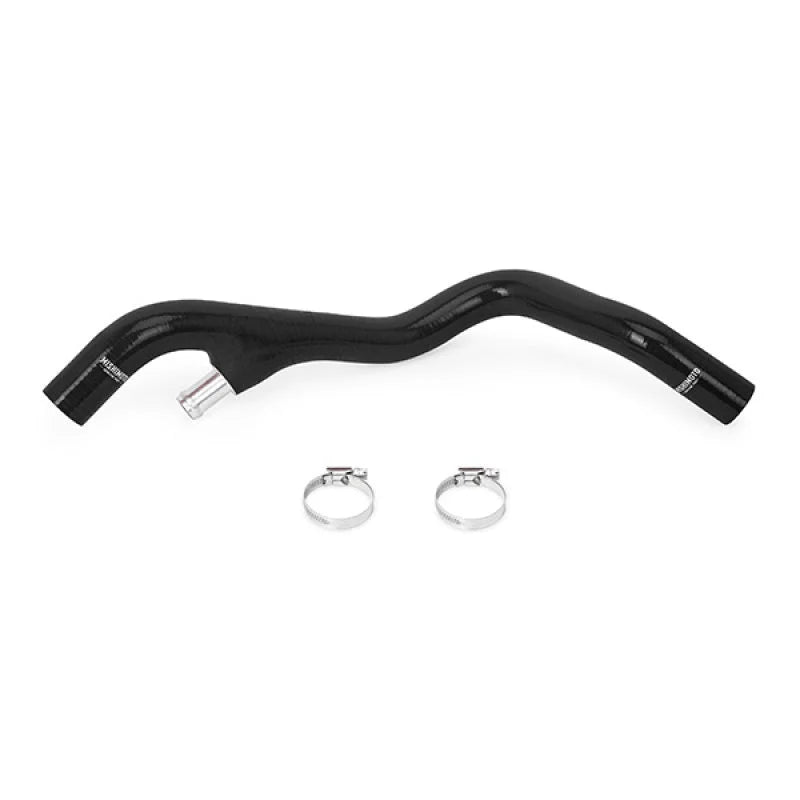 Mishimoto 03-04 Ford F-250/F-350 6.0L Powerstroke Lower Overflow Black Silicone Hose Kit - Installation View
