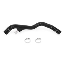 Load image into Gallery viewer, Mishimoto 03-04 Ford F-250/F-350 6.0L Powerstroke Lower Overflow Black Silicone Hose Kit - Installation View
