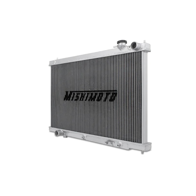 Mishimoto 03-06 Infiniti G35 Manual Aluminum Radiator - Side View