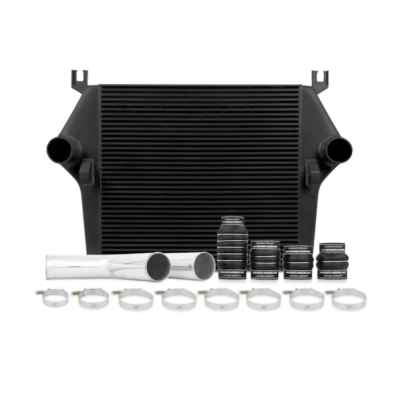 Mishimoto 03-07 Dodge 5.9L Cummins Intercooler Kit w/ Pipes (Black) - Main Product View