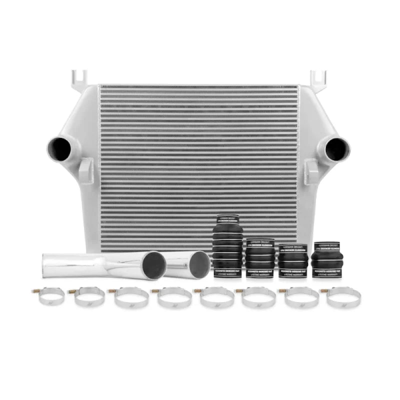 Mishimoto 03-07 Dodge 5.9L Cummins Intercooler Kit w/ Pipes (Silver) - Main Product View