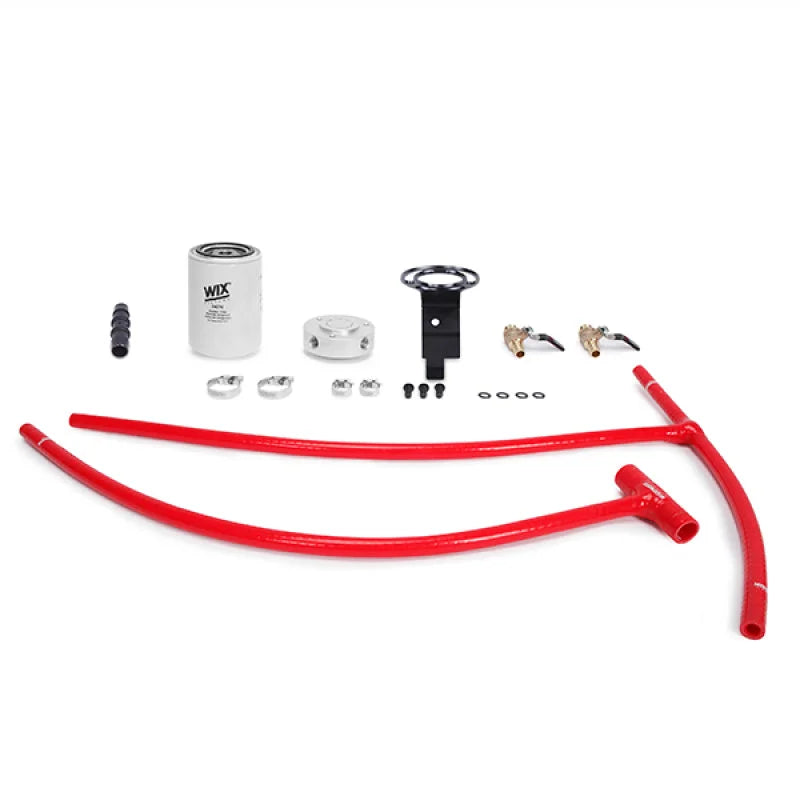 Mishimoto 03-07 Ford 6.0L Powerstroke Coolant Filtration Kit - Red - Main Product View