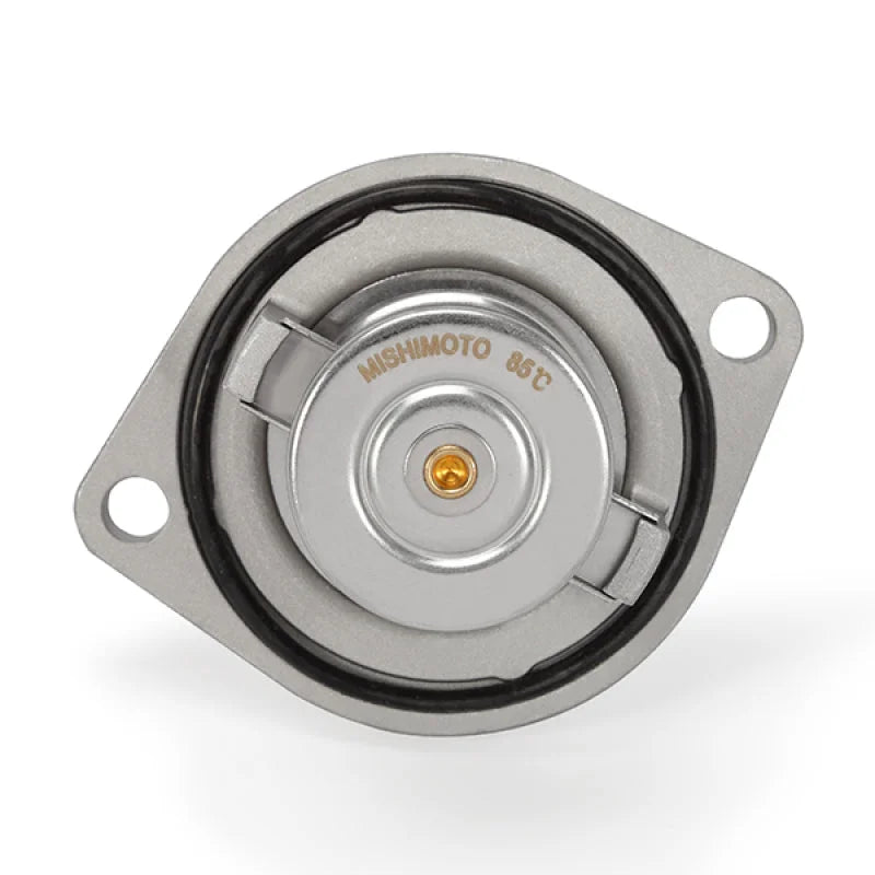 Mishimoto 03-07 Ford 6.0L Powerstroke Low-Temperature Thermostat w/ Housing - Back View