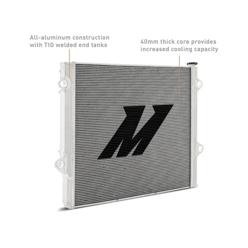 Mishimoto 03-09 Toyota 4-Runner / GX470 4.7L Performance Aluminum Radiator - Back View