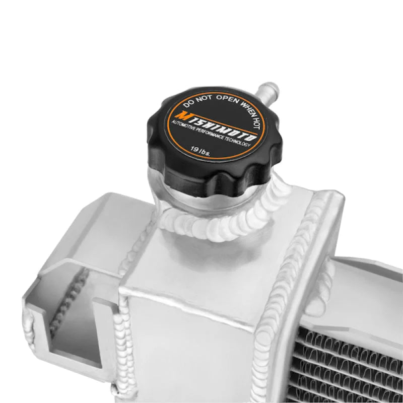 Mishimoto 03-10 Dodge Ram 2500 w/ 5.9L/6.7L Cummins Engine Aluminum Performance Radiator - Back View