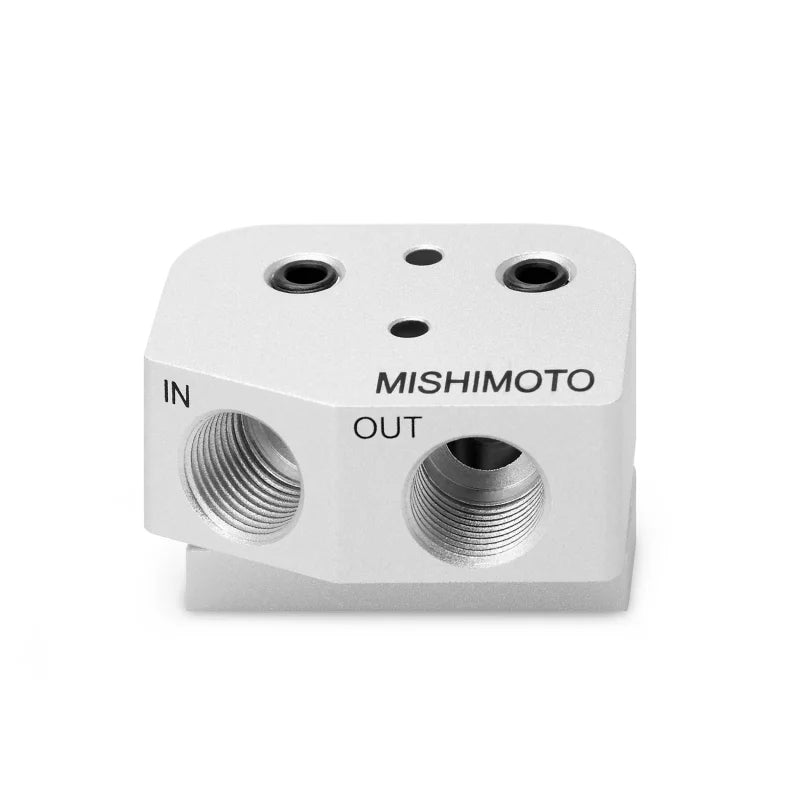 Mishimoto 04-06 Pontiac GTO LS1/LS2 Front-Sump Oil Cooler Adapter - Side View