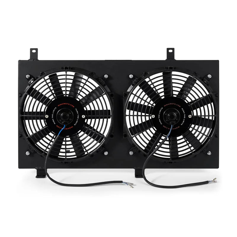 Mishimoto 04-08 Mazda RX8 Aluminum Fan Shroud Black - Main Product View