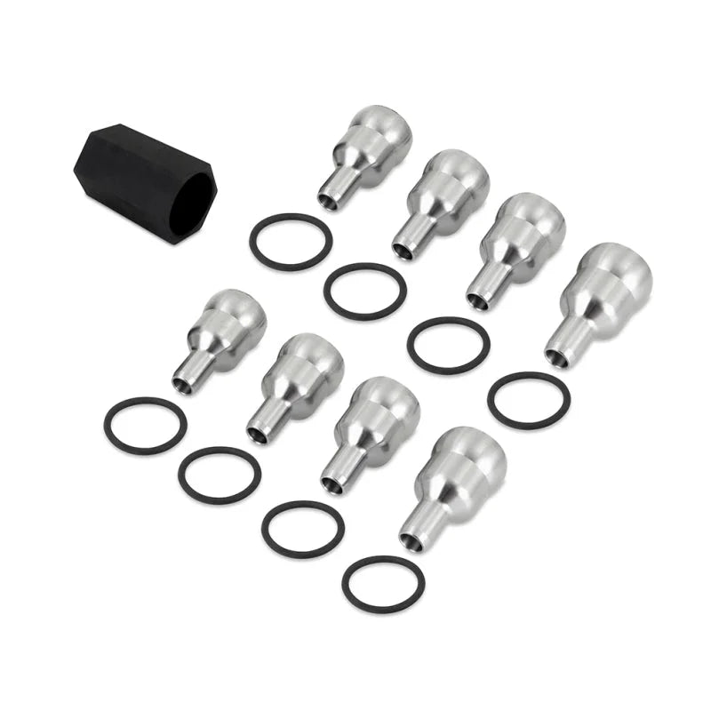 Mishimoto 04.5-07 Ford 6.0L High Pressure Oil Rail Ball Tubes - Side View