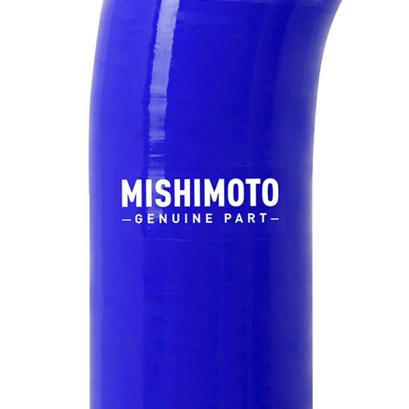 Mishimoto 05-07 Ford F-250/F-350 6.0L Powerstroke Lower Overflow Blue Silicone Hose Kit - Detail View
