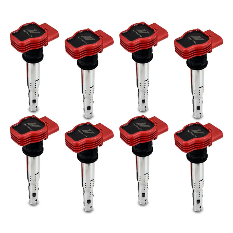 Mishimoto 06-08 VW/Audi Eight Cylinder Ignition Coil Set - Back View