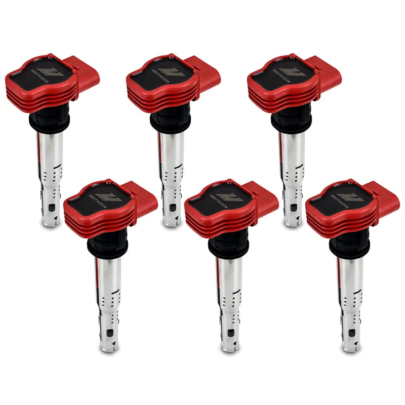 Mishimoto 06-08 VW/Audi Six Cylinder Ignition Coil Set - Back View