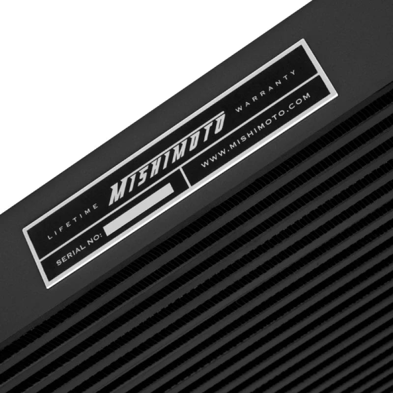 Mishimoto 06-10 Chevy 6.6L Duramax Intercooler (Black) - Back View