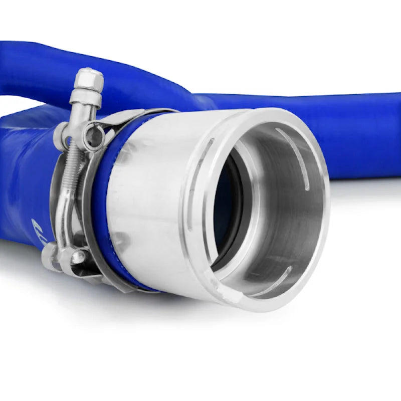 Mishimoto 06-10 Chevy Duramax 6.6L 2500 Blue Silicone Hose Kit - Back View