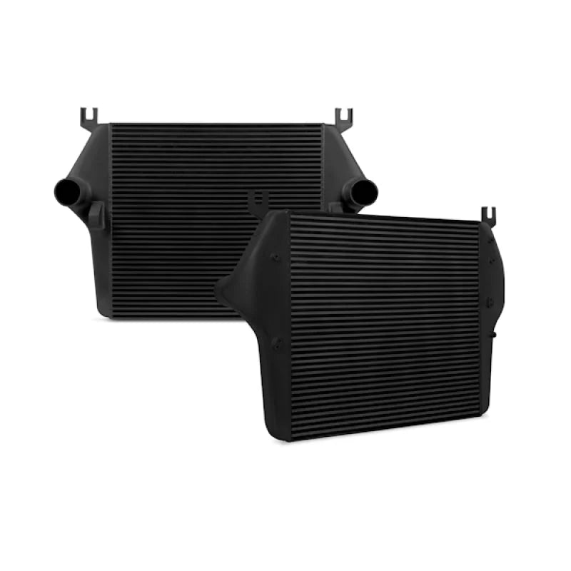 Mishimoto 07.5-09 Dodge 6.7L Cummins Intercooler Kit w/ Pipes (Black) - Back View