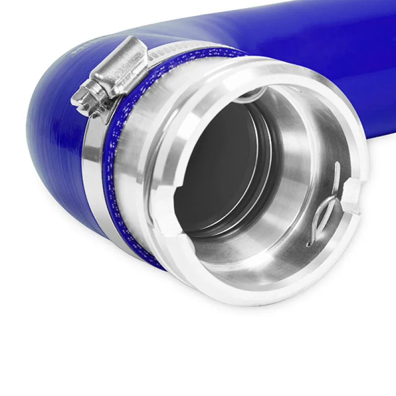 Mishimoto 08-10 Ford 6.4L Powerstroke Coolant Hose Kit (Blue) - Installation View